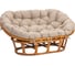 Диван Tetchair Мамасан/Mamasan (23/02 W) /с подушкой/ 169х102х80см, коньячный, матрац 182х119см, рогожка, меланж 25869 1