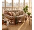 Диван Tetchair Мамасан/Mamasan (23/02 W) /с подушкой/ 169х102х80см, медовый, матрац 182х119см, рогожка, меланж 25868 2