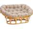 Диван Tetchair Мамасан/Mamasan (23/02 W) /с подушкой/ 169х102х80см, пекан орех, матрац 182х119см, рогожка, меланж 25870 1