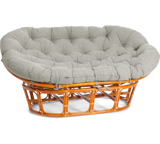 Диван Tetchair Мамасан/Mamasan (23/02 W) /с подушкой/ 169х102х80см, медовый, матрац 182х119см, ткань серо-бежевая 3м 16/2 25286