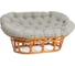 Диван Tetchair Мамасан/Mamasan (23/02 W) /с подушкой/ 169х102х80см, медовый, матрац 182х119см, ткань серо-бежевая 3м 16/2 25286 1