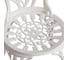 Комплект Tetchair Вальс Цветов/Waltz of Flowers (стол+2 стула) алюминиевый сплав, D60/H67, 52х40х89см, античный белый 11382 7