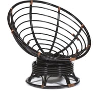 Кресло-качалка Tetchair Папасан/Papasan (W 23/01 B) /без подушки/ 115х78х104см, античный черно-коричневый 5217