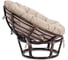 Кресло Tetchair Папасан/Papasan (23/01 W) /с подушкой/ 115х101х104см, античный черно-коричневый, подушка рогожка, меланж 25875 2