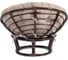 Кресло Tetchair Папасан/Papasan (23/01 W) /с подушкой/ 115х101х104см, античный черно-коричневый, подушка рогожка, меланж 25875 3