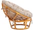 Кресло Tetchair Папасан/Papasan (23/01 W) /с подушкой/ 115х101х104см, коньячный, подушка рогожка, меланж 25876 2