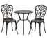 Комплект Tetchair Романс/Romance (стол+2 стула) алюминиевый сплав, D60/H67, 53х41х89см, бронзовый 10670 1
