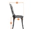 Комплект Tetchair Романс/Romance (стол+2 стула) алюминиевый сплав, D60/H67, 53х41х89см, бронзовый 10670 9