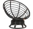 Кресло-качалка Tetchair Папасан/Papasan (W 23/01 B) /с подушкой/ 115х78х104см, античный черно-коричневый, подушка рогожка, меланж 25871 4