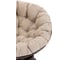 Кресло-качалка Tetchair Папасан/Papasan (W 23/01 B) /с подушкой/ 115х78х104см, античный черно-коричневый, подушка рогожка, меланж 25871 5