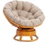 Кресло-качалка Tetchair Папасан/Papasan (W 23/01 B) /с подушкой/ 115х78х104см, коньячный, подушка рогожка, меланж 25873 1