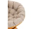 Кресло-качалка Tetchair Папасан/Papasan (W 23/01 B) /с подушкой/ 115х78х104см, коньячный, подушка рогожка, меланж 25873 6