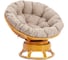 Кресло-качалка Tetchair Папасан/Papasan (W 23/01 B) /с подушкой/ 115х78х104см, медовый, подушка рогожка, меланж 25872 1