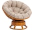 Кресло-качалка Tetchair Папасан/Papasan (W 23/01 B) /с подушкой/ 115х78х104см, пекан орех, подушка рогожка, меланж 25874 1