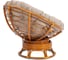 Кресло-качалка Tetchair Папасан/Papasan (W 23/01 B) /с подушкой/ 115х78х104см, пекан орех, подушка рогожка, меланж 25874 3