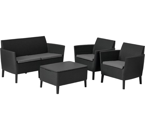 Комплект мебели Keter Salemo set графит 253220