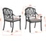 Комплект Tetchair Квартет/Quartet (стол+4 стула) алюминиевый сплав, бронзовый 25572 8