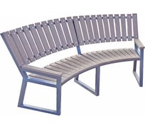 Скамья УЛИЧНЫЕ ЛЕСТНИЦЫ Веер 60 из металла и бруса ДПК MP-VEER60