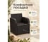 Комплект садовой мебели HOMLYGREEN Дакота 2 ротанг, цвет венге (2 кресла, стол) ARD261016 5