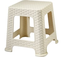 Табурет Violet Ротанг, высота 33 см, слоновая кость 220126