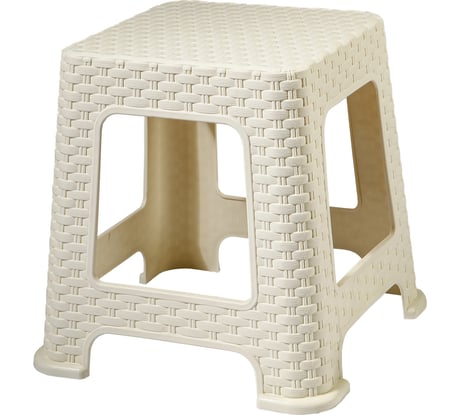 Табурет Violet Ротанг, высота 33 см, слоновая кость 220126