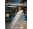 Шезлонг пластиковый, лежак HOMLYGREEN белый, 192х62х32 см ARD257907 5
