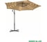 Зонт садовый Green glade с LEDподсветкой светло-коричневый 6013 1
