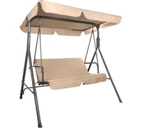 Качели садовые NOSTRESS RELAX SC-001, 2 места, Ш140хГ110хВ153, мягкое сиденье, бежевый 680053