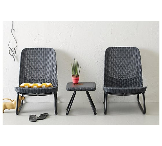 Комплект мебели Keter Rio patio set антрацит 211429