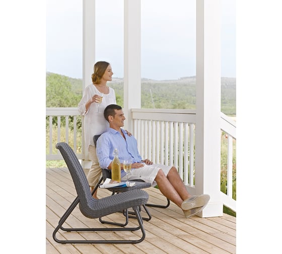 Комплект мебели Keter Rio patio set антрацит 211429