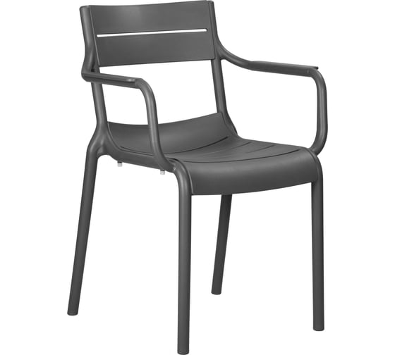 Стул обеденный DOBRIN TIM ARM темно-серый GR-04 LMZL-PP903_P_GR-04