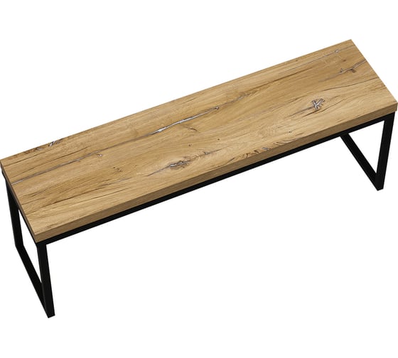 Скамья Alternative Бастет Дуб Флагстафф ПЧ 38 мм, 1200×300×450 54699