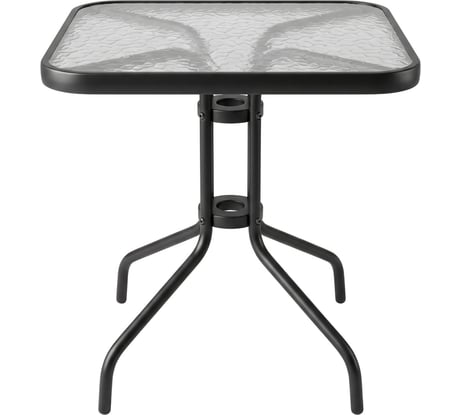 Стол NOSTRESS (НОСТРЕСС) TG-002, стеклянная столешница, 60х60 см, цвет черный 641937