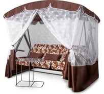 Садовые качели со столиком BiGarden Элегант Премиум ШОКОЛАД 2016-КД-4 Ш