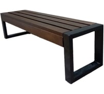 Лавочка GREEN GROWER ЛОФТ без спинки, темное дерево, 1.5 м 7930121330294