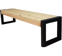 Лавочка GREEN GROWER ЛОФТ без спинки, светлое дерево, 1.61 м 7930121330300