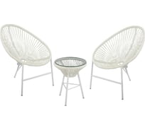 Кофейный комплект ЭкоДизайн ACAPULCO белый AC002+AC001 white