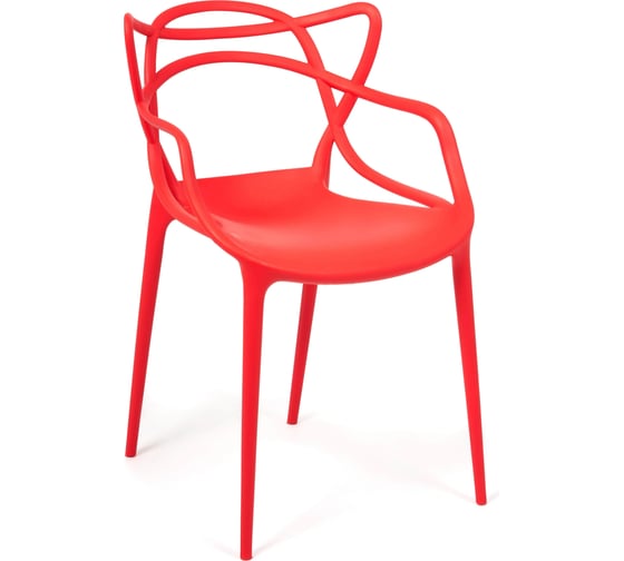 Стул Tetchair Cat Chair mod. 028 пластик, 54.5x56x84 см, красный, 2 шт. 033 14102