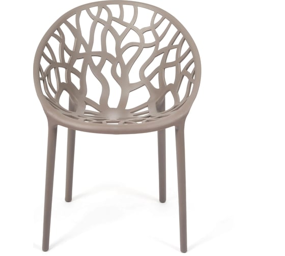 Стул Tetchair BUSH mod. 017 пластик, 60x58.5x80 см, серый, 4 шт. 14104