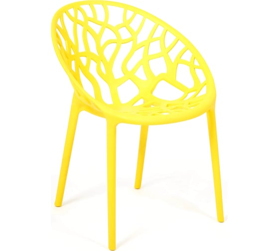 Стул Tetchair BUSH mod. 017 пластик, 60x58.5x80 см, желтый, 4 шт. 14103
