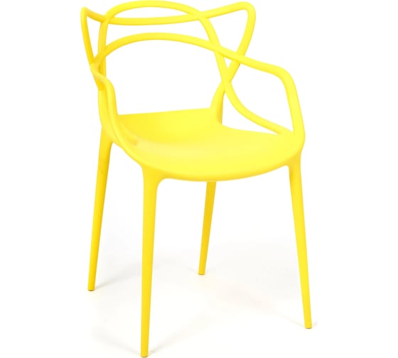 Стул Tetchair Cat Chair mod. 028 пластик, 54.5x56x84 см, желтый, 2 шт. 037 14101