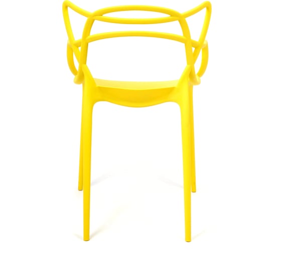 Стул Tetchair Cat Chair mod. 028 пластик, 54.5x56x84 см, желтый, 2 шт. 037 14101