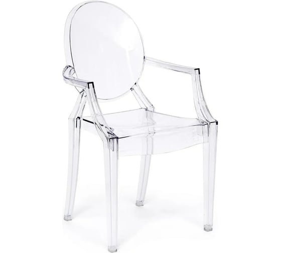 Кресло Tetchair MEDALION (mod. 922) пластик, 56.5x53.2x92.5 см, бесцветное, 4 шт. 11724