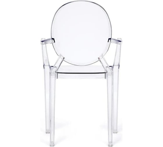 Кресло Tetchair MEDALION (mod. 922) пластик, 56.5x53.2x92.5 см, бесцветное, 4 шт. 11724
