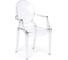 Кресло Tetchair MEDALION (mod. 922) пластик, 56.5x53.2x92.5 см, бесцветное, 4 шт. 11724 1