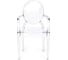 Кресло Tetchair MEDALION (mod. 922) пластик, 56.5x53.2x92.5 см, бесцветное, 4 шт. 11724 2