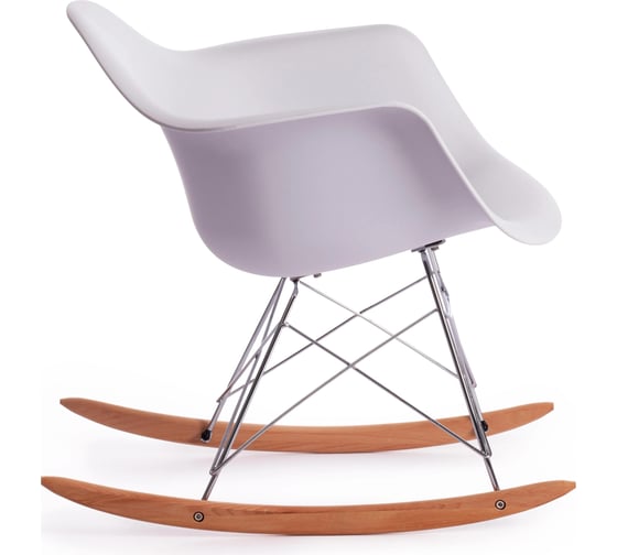 Кресло-качалка Tetchair CINDY (mod. C1025A) пластик/металл/дерево, 65x61x74 см, белая, 4 шт. 018 15170