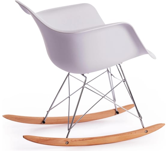 Кресло-качалка Tetchair CINDY (mod. C1025A) пластик/металл/дерево, 65x61x74 см, белая, 4 шт. 018 15170