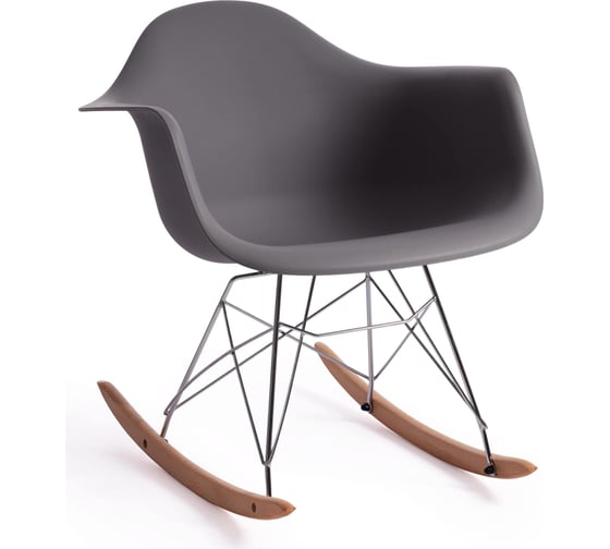 Кресло-качалка Tetchair CINDY (mod. C1025A) пластик/металл/дерево, 65x61x74 см, серая, 4 шт. 024 15172 1