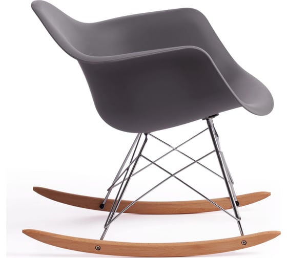 Кресло-качалка Tetchair CINDY (mod. C1025A) пластик/металл/дерево, 65x61x74 см, серая, 4 шт. 024 15172